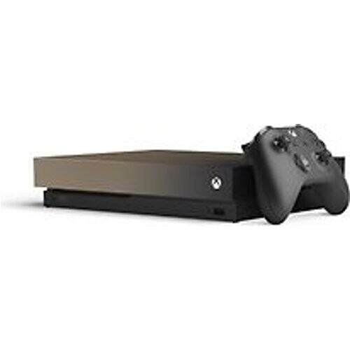Microsoft Xbox One X 1TB [Battlefield V Gold Rush Special Edition incl. draadloze controller, zonder spel] goud