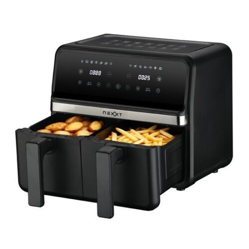 NEXXT CO231025 - Airfryer - Zwart - 2200 W - Aantal frituurmanden: 2 - 4L-4L
