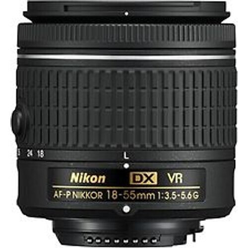 Nikon AF-P DX NIKKOR 18-55mm F3.5-5.6 G VR 55 mm filter (geschikt voor Nikon F) zwart