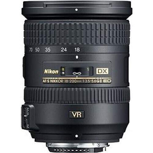 Nikon AF-S DX NIKKOR 18-200 mm F3.5-5.6 ED G VR II 72 mm filter (geschikt voor Nikon F) zwart