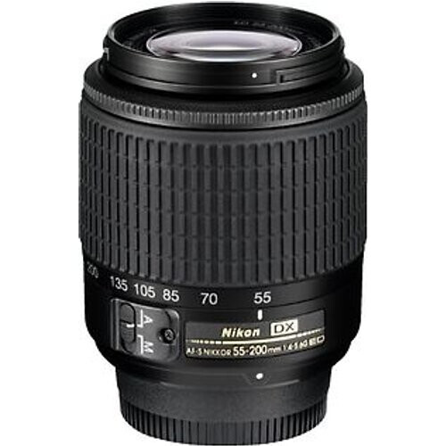 Nikon AF-S DX NIKKOR 55-200 mm F4.0-5.6 ED G 52 mm filter (geschikt voor Nikon F) zwart