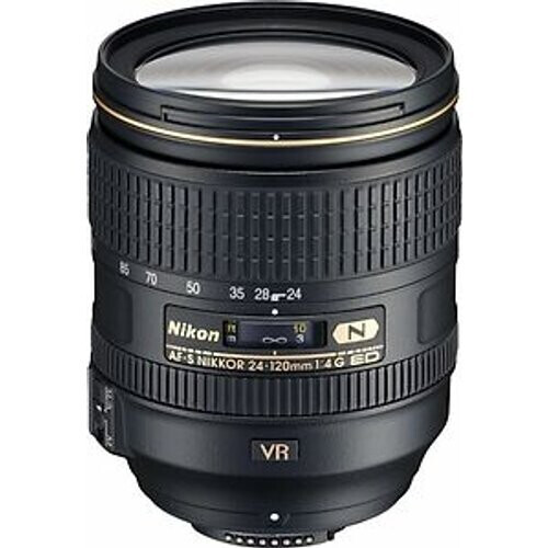 Nikon AF-S NIKKOR 24-120 mm F4.0 ED G VR 77 mm filter (geschikt voor Nikon F) zwart