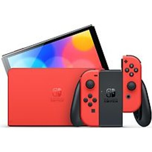 Nintendo Switch OLED 64 GB [Mario Editie incl. controller rood] rood