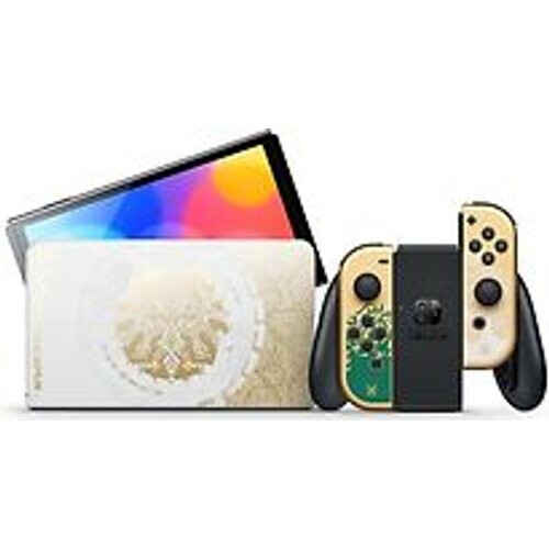 Nintendo Switch OLED 64 GB [The Legend of Zelda: Tears of the Kingdom Editie incl. controller goud] wit
