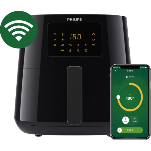 Philips Essential Connected 5000 Series - HD9280/70 - Airfryer XL 6,2 liter - Rapid Air-technologie - 7 programma's