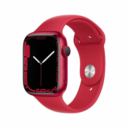 Refurbished Apple Watch Series 7 45mm Rood Gebruikt