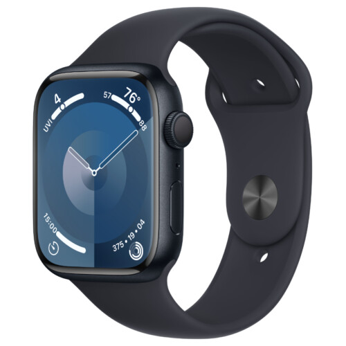 Refurbished Apple Watch Series 9 45mm Zwart Als nieuw