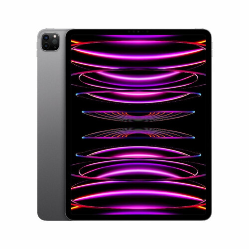 Refurbished iPad Pro 12.9 128 GB 5G (2022) Space Gray Licht gebruikt