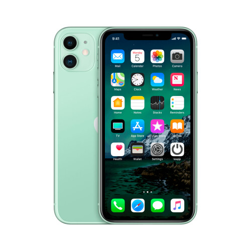 Refurbished iPhone 11 256 GB Groen Als nieuw + Nieuwe batterij