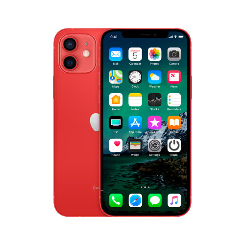 Refurbished iPhone 12 Mini 128 GB Rood Als nieuw