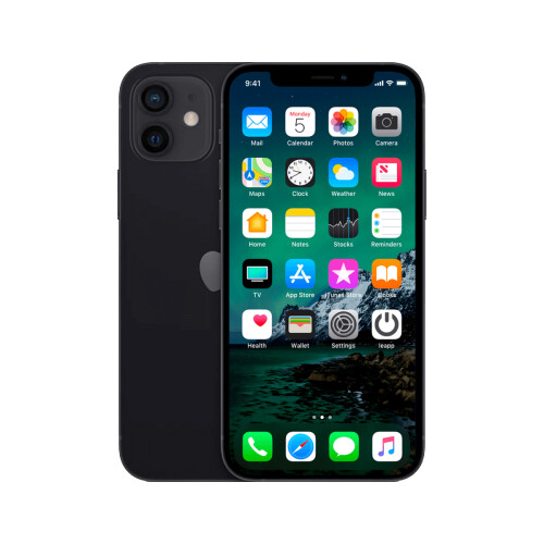 Refurbished iPhone 12 Mini 128 GB Zwart Als nieuw