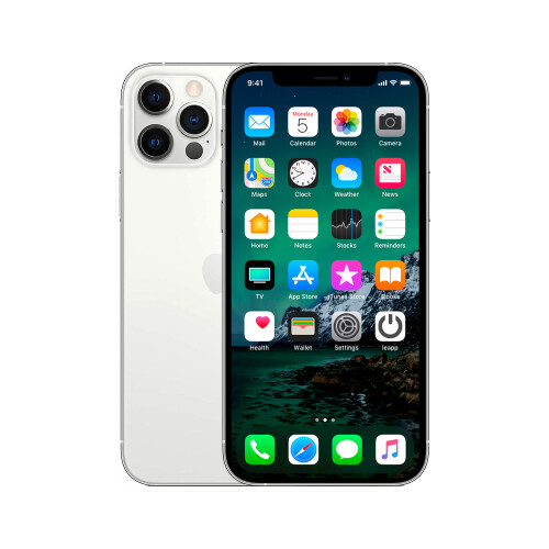 Refurbished iPhone 12 Pro 256 GB Zilver Als nieuw + Nieuwe batterij