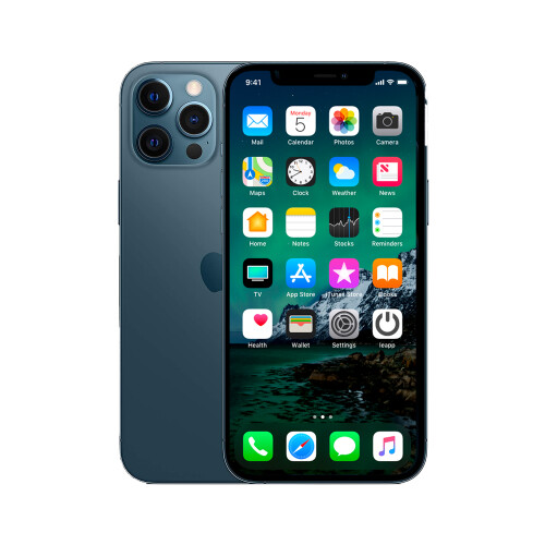 Refurbished iPhone 12 Pro Max 256 GB Blauw Als nieuw + Nieuwe batterij