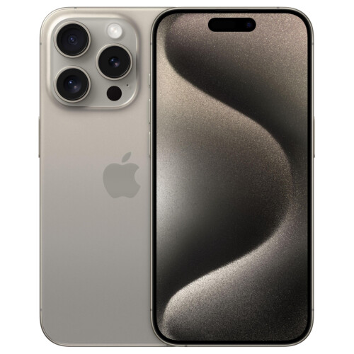 Refurbished iPhone 15 Pro 128 GB Titanium Zilver Gebruikt