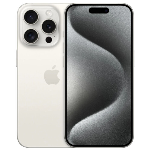 Refurbished iPhone 15 Pro 256 GB Titanium Zilver Gebruikt