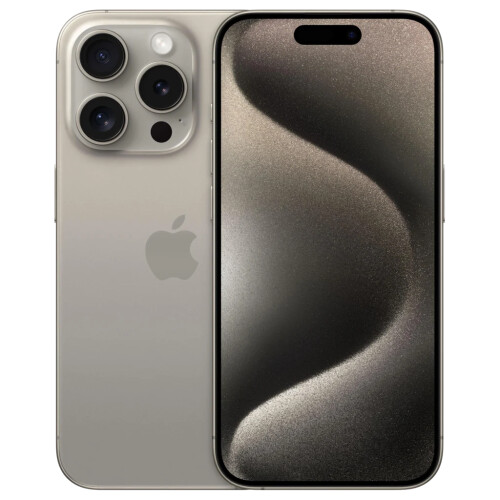 Refurbished iPhone 15 Pro Max 256 GB Titanium Zilver Als nieuw