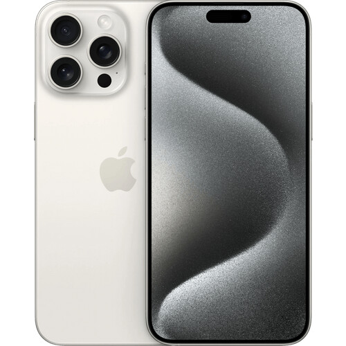 Refurbished iPhone 15 Pro Max 256GB White Titanium (Licht gebruikt)