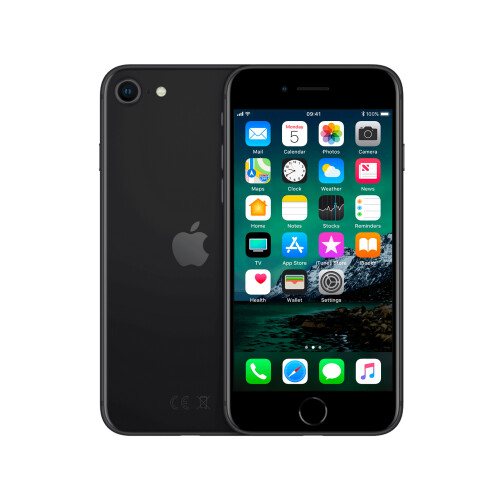 Refurbished iPhone SE 2020 128 GB Zwart Als nieuw