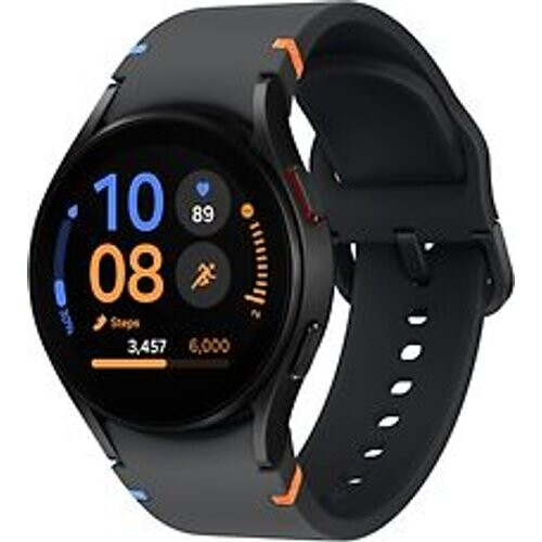 Samsung Galaxy Watch FE 40mm aluminium kast zwart op siliconen bandje zwart [wifi]