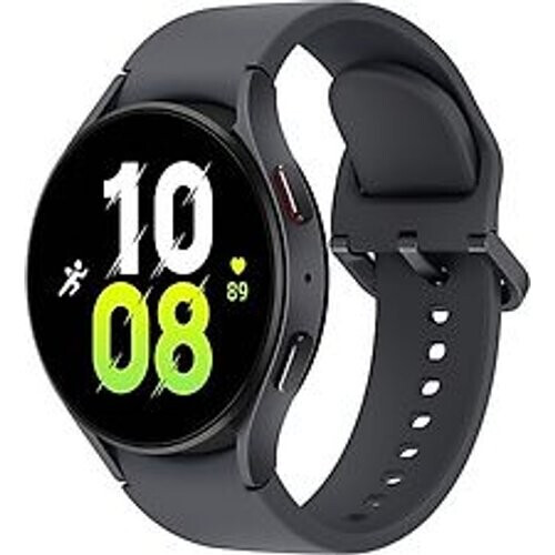 Samsung Galaxy Watch5 44 mm horlogekast van Graphite Aluminium op Graphite Sport Band M/L [Wi-Fi + 4G]