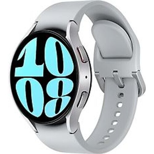 Samsung Galaxy Watch6 44 mm aluminium kast silver op sportbandje S/M silver [wifi + 4G]
