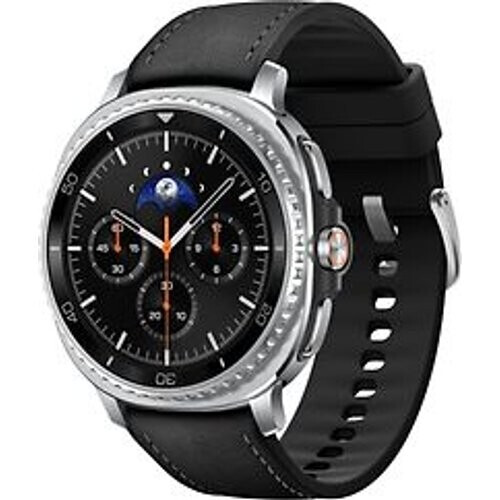 Samsung Galaxy Watch8 Classic 46 mm aluminium kast black op Hybrid Band black [Wi-Fi]