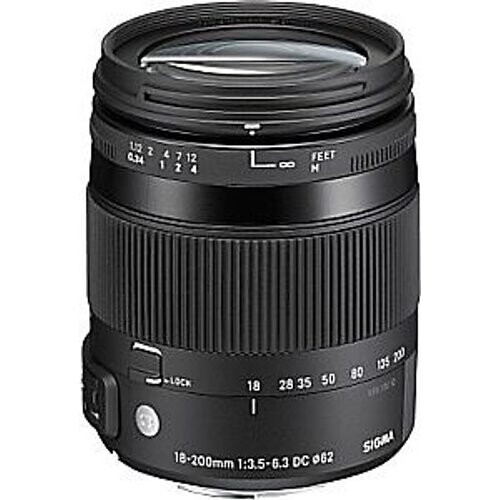 Sigma C 18-200 mm F3.5-6.3 DC HSM OS Macro 62 mm filter (geschikt voor Sony A) zwart