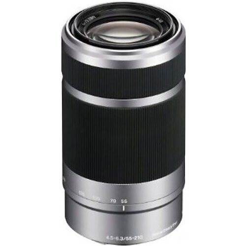 Sony E  55-210 mm F4.5-6.3 49  mm filter (geschikt voor Sony E-mount) zilver