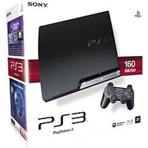 Sony PlayStation 3 slim 160 GB, [J-Model] zwart