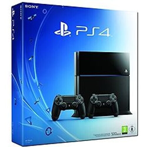Sony PlayStation 4 (500 GB)  [incl. 2 draadloze controllers] zwart