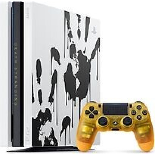 Sony PlayStation 4 pro 1 TB [Death Stranding Limited Edition incl. draadloze controller, zonder spel] wit