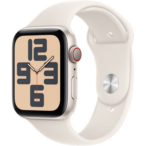Tweedekans Apple Watch SE 2024 4G 44mm Starlight Sportband S/M