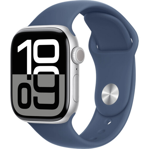 Tweedekans Apple Watch Series 10 42mm Zilver Sportband S/M