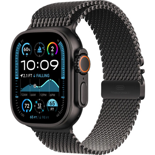 Tweedekans Apple Watch Ultra 2 4G 49mm Zwart Milanese Band S