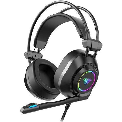 Tweedekans AULA S600 RGB gaming headset met stereo microfoon voor PS4-laptops-Xbox One -Zwart
