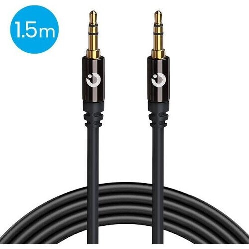 Tweedekans Auronic AUX Kabel - Audiokabel 1,5M - 3.5 mm - Male to Male - Zwart