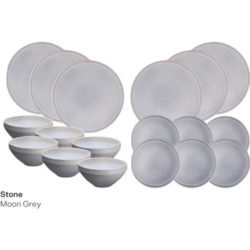 Tweedekans Bjorn Servies - The Essentials Service STONE - 18 pieces - Moon grey
