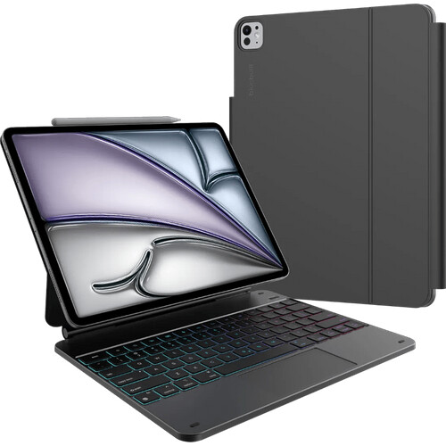 Tweedekans BlueBuilt Apple iPad Air (2026/2025/2024) 13 inch Toetsenbord Hoes QWERTY Zwart
