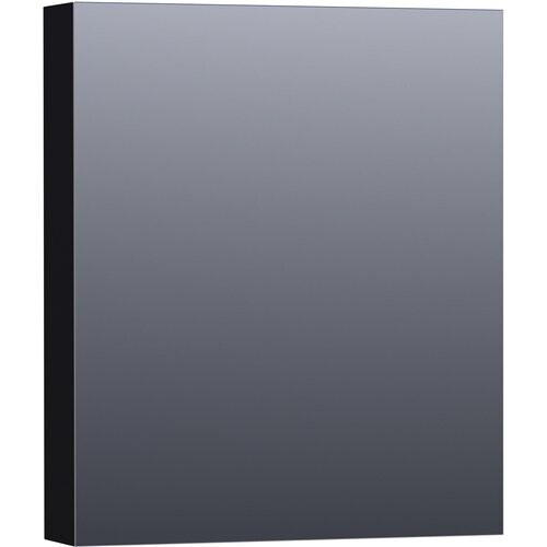 Tweedekans Brauer Dual 60 spiegelkast - 60 cm - zwart - met verlichting en dubbele spiegel