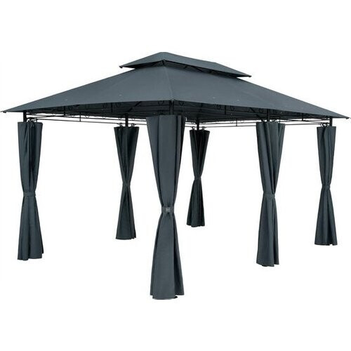 Tweedekans Casaria Paviljoen Topas 3x4m - UV-bescherming 50+ - Antraciet