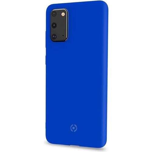 Tweedekans Celly Feeling Samsung S20 hoes- Siliconen buitenkant met antikras binnenkant - Blauw