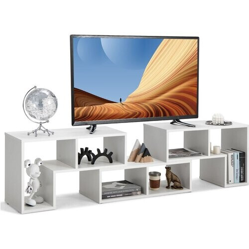 Tweedekans Coast 3-Delige Televisiekast - Hout - Voor TV tot 65'' - 134-180 x 30 x 43 cm - Wit