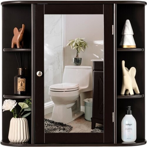 Tweedekans Coast -Badkamer - Medicijnkast - Bruin - 66 x 16,7 x 63 cm