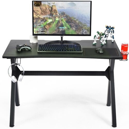 Tweedekans Coast Bureau met Bekerhouder en Koptelefoonhaak - Max. 100 kg - X-Poten - 115 x 60 x 76 cm - Zwart