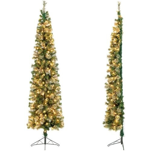 Tweedekans Coast Halve Kunstkerstboom met 150 LED-lampjes -210cm