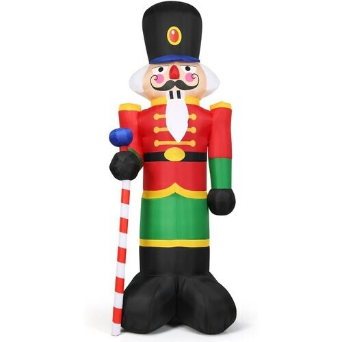 Tweedekans Coast Kerst Notenkraker Opblaasbaar - 2.4M - Met 3 LED-lampjes