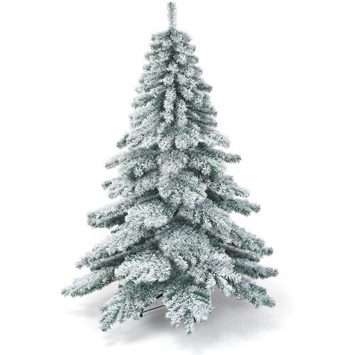 Tweedekans Coast - Kunstkerstboom - Met Sneeuwvlokken - Groen + Wit - 180 cm