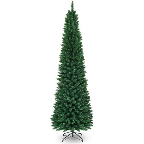 Tweedekans Coast Kunstkerstboom Potloodvormig - Hoogwaardige PVC-naalden - 240cm - Groen