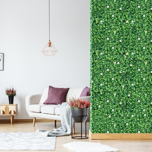 Tweedekans Coast kunstmatige plant muur heg Ivy bladeren privacy schemer hedge planten windbescherming groene heg 50 x 50 cm