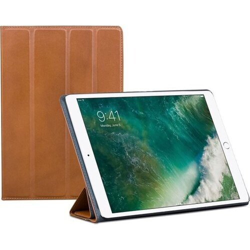 Tweedekans dbramante1928 iPad Air 10.5 2019 Bookcase Hoes – Echt Leer – Cognac – Luxe Beschermhoes
